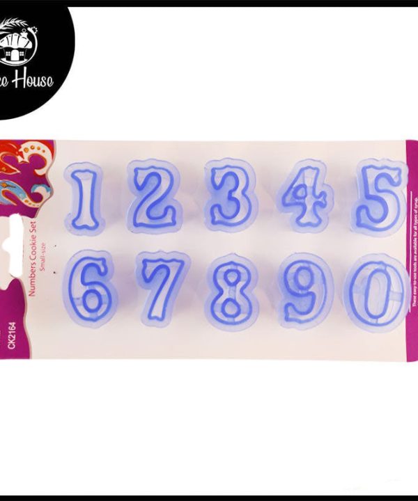 0 To 9 Number Fondant & Cookie Cutter Set Small 2025 New For Sale