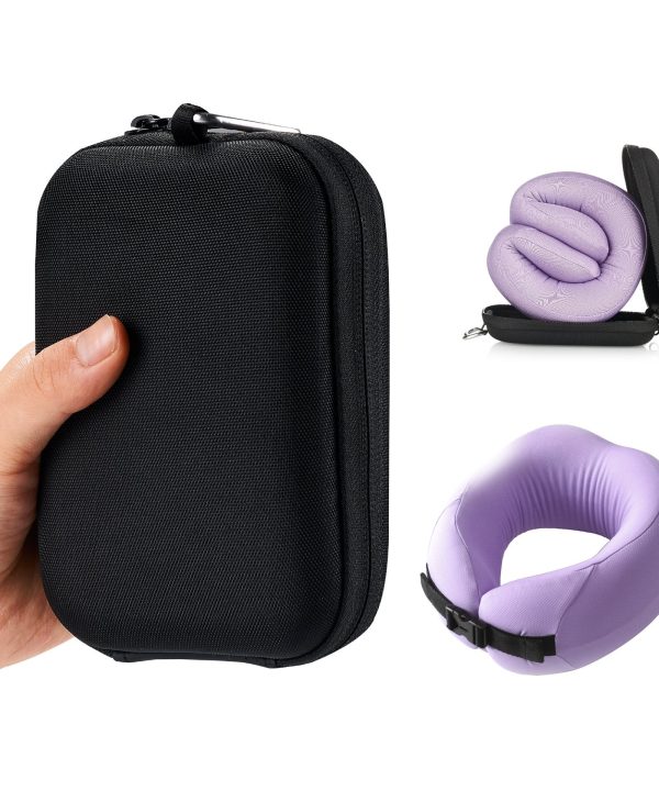 PocketPillow Easynap Travel Basic Slim met Meeneem Case - Opvouwbaar Nekkussen - Lavender Buy Cheap Deals