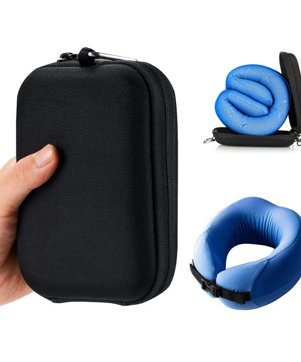 PocketPillow Easynap Travel Basic Slim met Meeneem Case - Opvouwbaar Nekkussen - Blauw Pices Cheap Pice