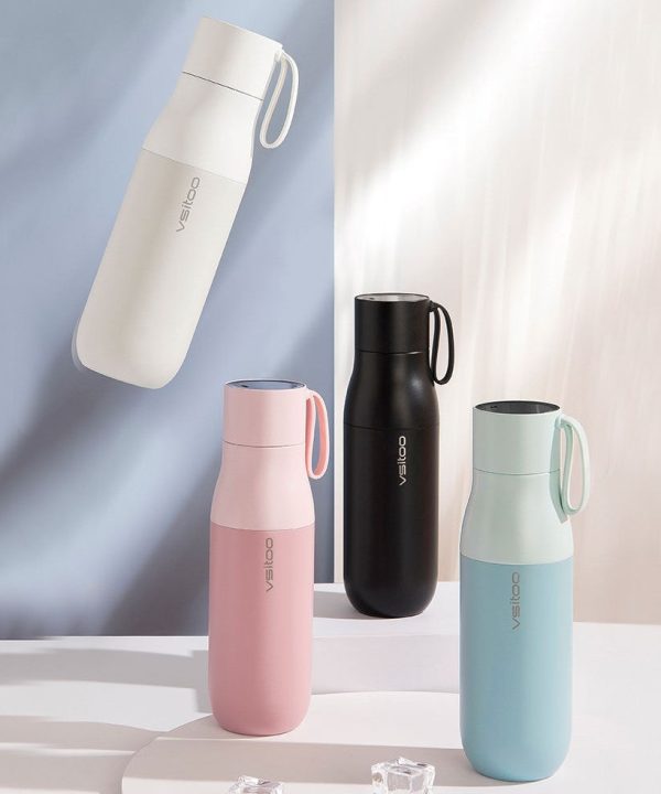 450ml Smart Water Bottle, with 24-hour Insulation, Temperature Display, Water Quality Detection and Magnetic Charging, for Home, Office, Sports & Travel Clearance Low Shipping
