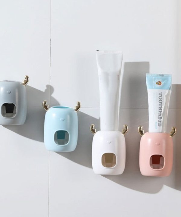 Automatic Toothpaste Dispenser, with Easy Installation & Adjustable Dispense Amount, for Adults and Kids Looking For