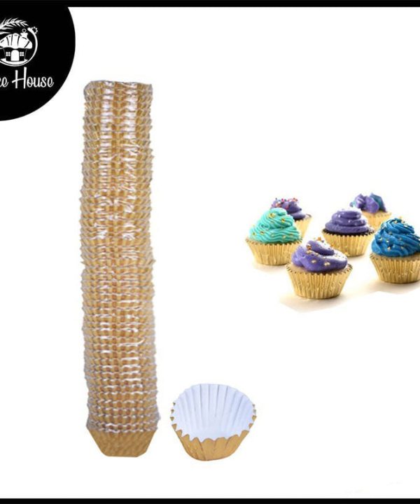 1000 Pcs Mini Golden Paper Baking Cupcake Muffin Liners & Bonbon Wrappers 4cm Marketable Cheap Pice