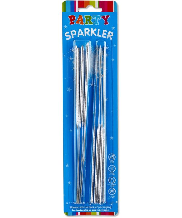 12 Pack Party Sparklers - Silver Top Quality Sale Online