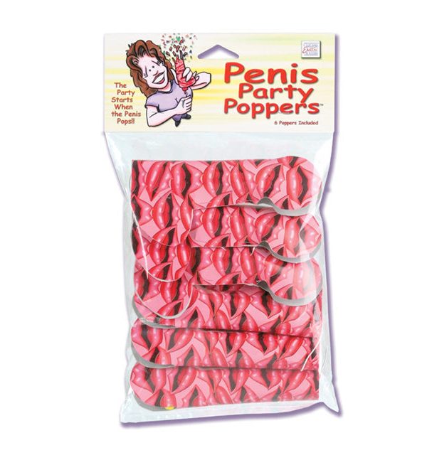 PENIS PARTY POPPERS (6) Clearance Purchase