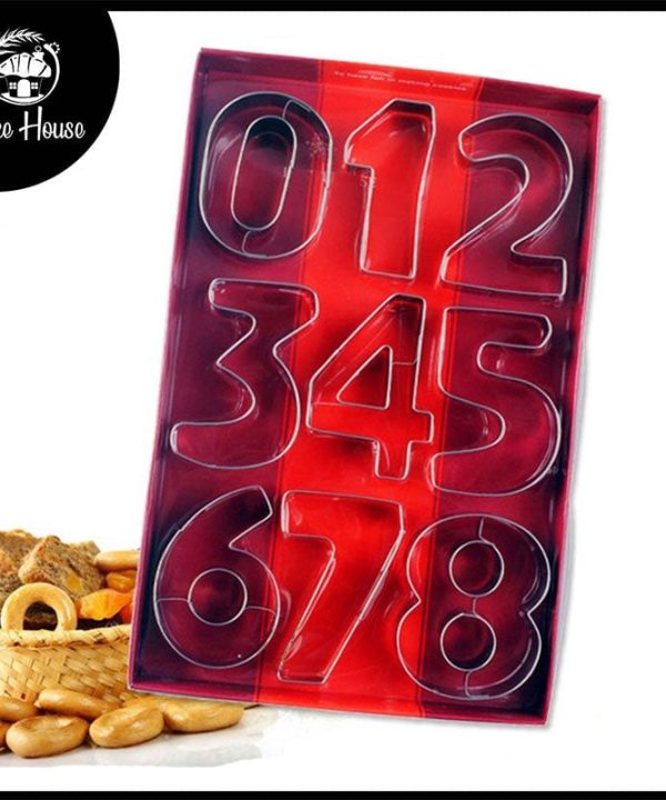 0 To 8 Big Number Cookie Cutter Set Steel Clearance Manchester