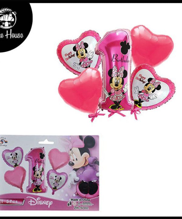 1st Birthday Disney Minnie Mouse Foil Balloon 5 Pcs Set For Birthday Party Decoration Many Kinds Of Cheap Online