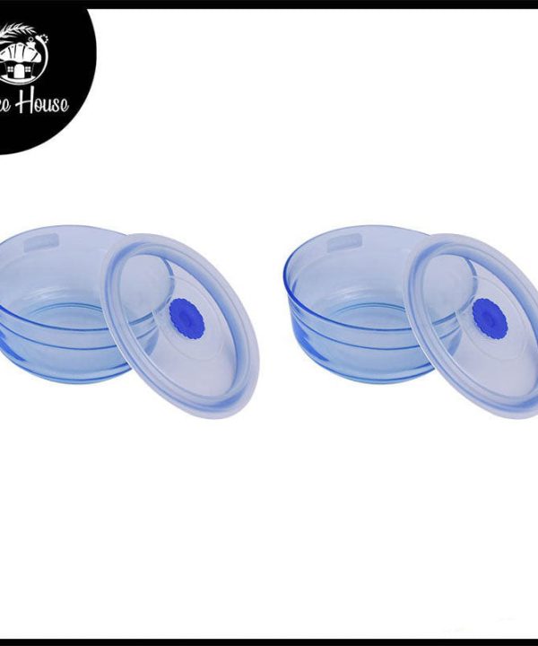 2 Pcs Koropal Food Container Glass Bowl with Airtight Plastic Lid Largest Supplier Cheap Pice