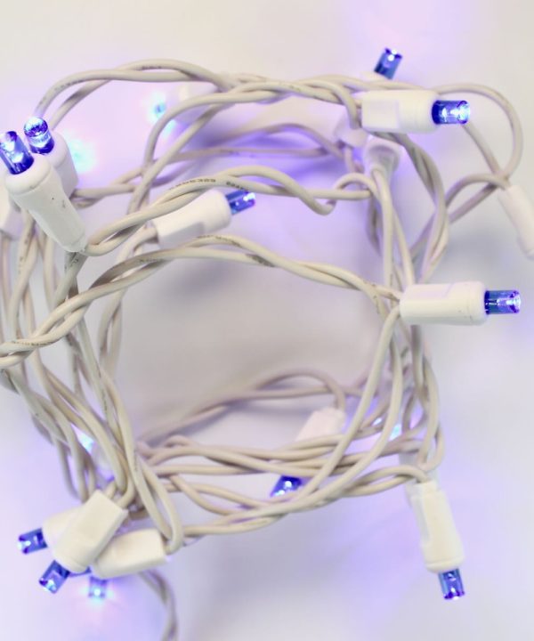 20-light Blue LED Craft Lights, White Wire Buy Cheap Cheapest