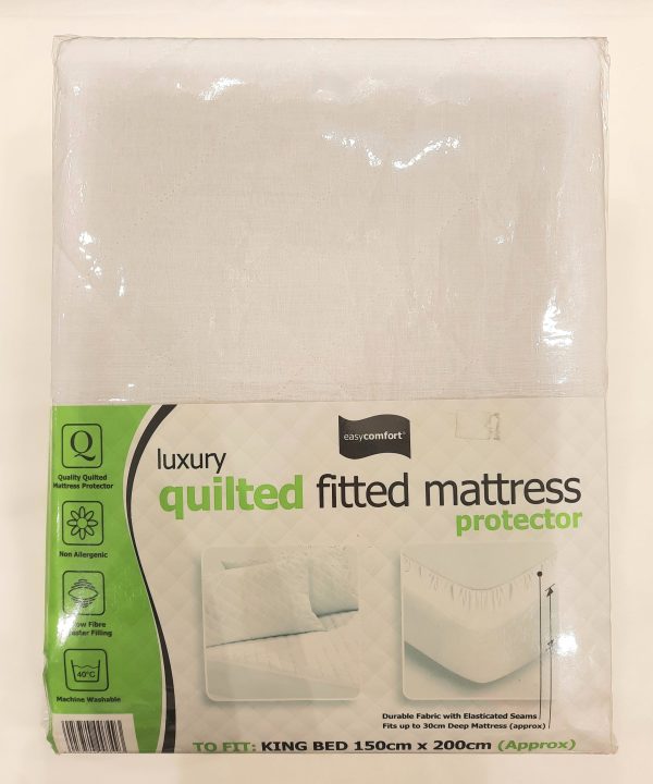 Easy Comfort Luxury Quilted Fitted Mattress Protector- King Buy Cheap Low Cost
