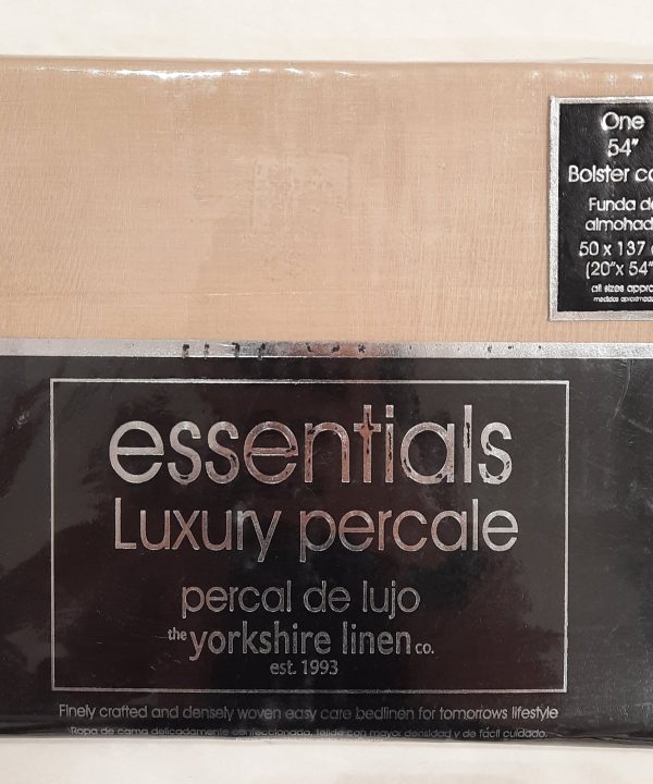Essentials Luxury Percale Bolster One Pillowcase- Biscuit Cheap Sale Cheap