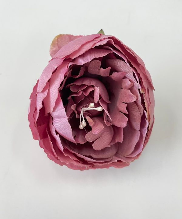 10cm Light Burgundy Artificiall Peony Flower Head Loose Sale Latest