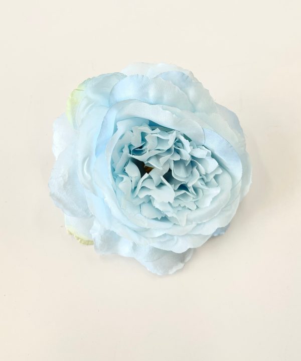 12cm Pastel Blue Artificial l Peony Flower Head Loose Clearance For Cheap