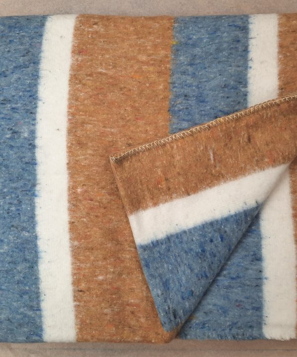 Blanket Fauna Striped - Blue / Fawn Clearance Reliable