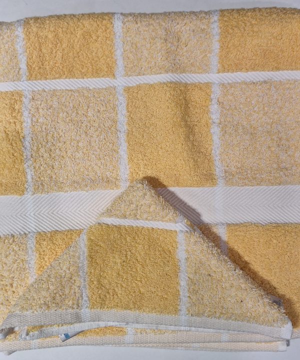 Check Towels - Yellow Latest Collections Online