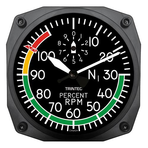 Trintec - 6'' Modern Percent RPM Instrument Style Clock | 2067 Sale Free Shipping