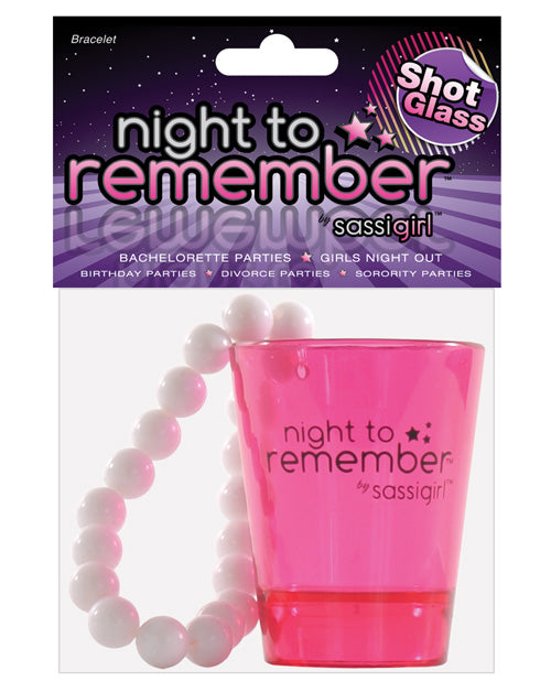 Night to Remember Shot Glass Bracelet by sassigirl - Pink Visit Cheap Pice