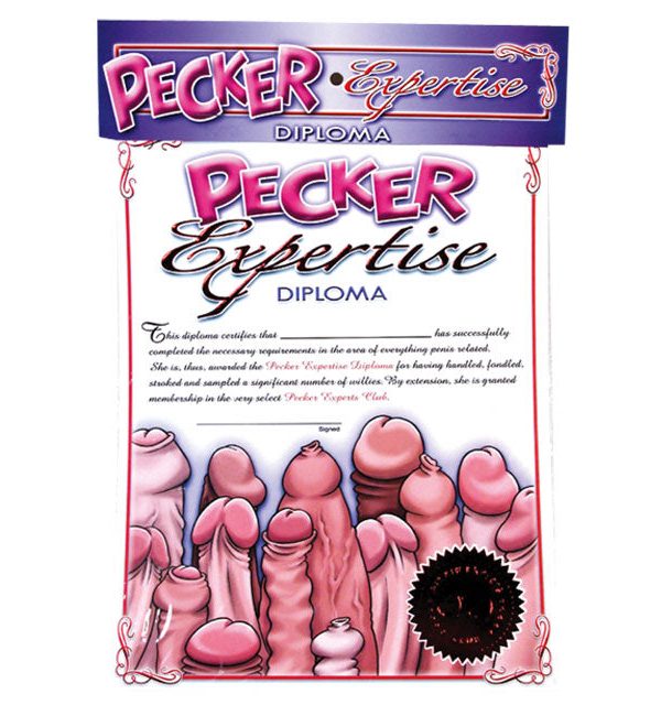 Pecker Expertise Diploma Free Shipping Original