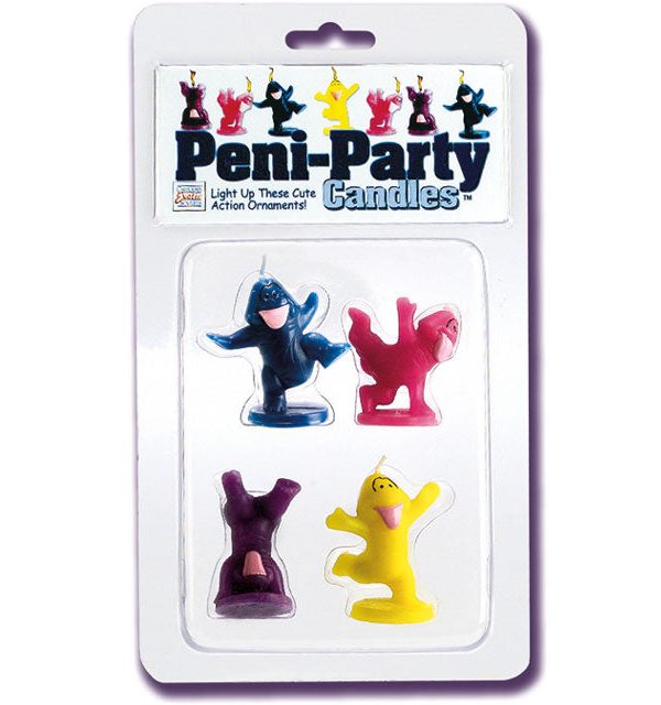 Peni-Party Candles With Credit Card
