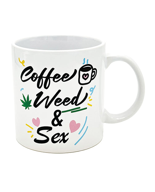 Attitude Mug Coffee, Weed & Sex - 22 oz Clearance Official
