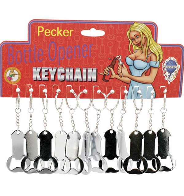 Pecker Bottler Opener Keychain (12) Clearance Visit New