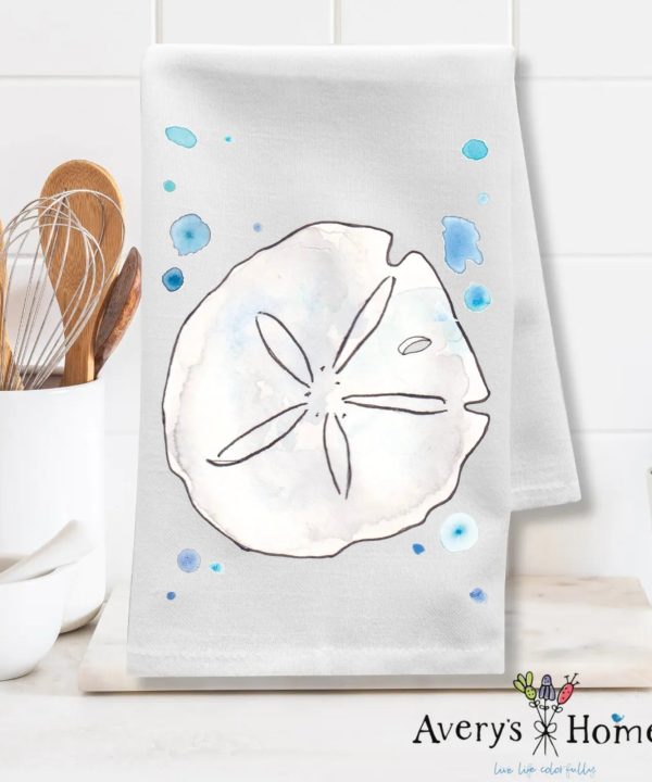 Sand Dollar Coastal Beach Customizable Flour Sack Dish Towel Free Shipping Big Sale