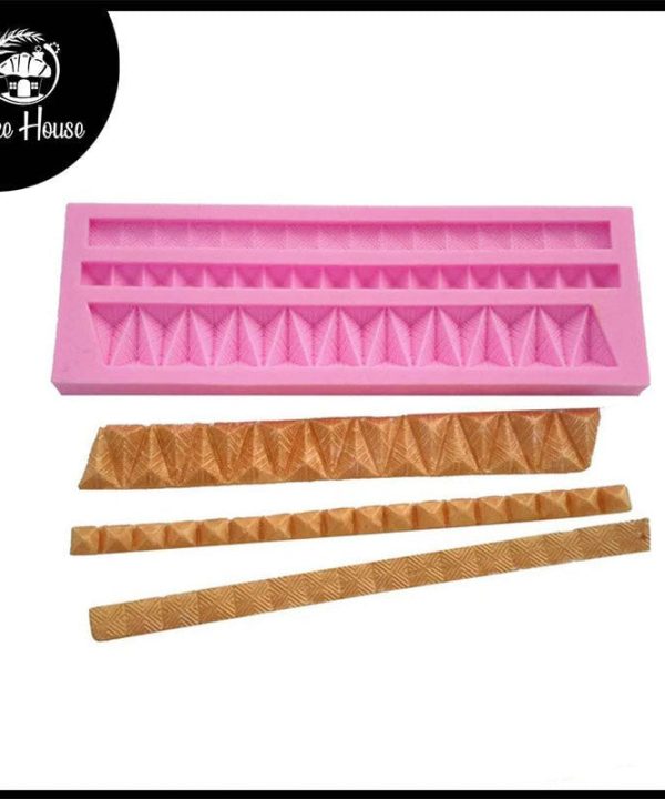 3 Cavity New Style Cake Border Silicone Fondant Mold High Quality Buy Online