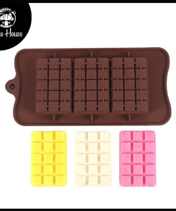 3 Cell Silicone Chocolate Bar Mold 3 Cavity Outlet For Nice