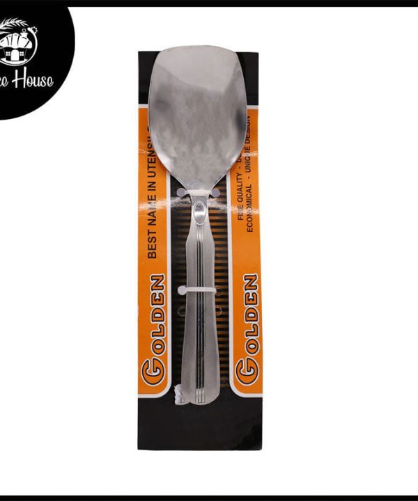 3 Middle Line Stainless Steel Rice Serving Spoon 2Pcs Set Clearance Low Pice Fee Shipping