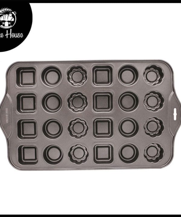 3 Shapes Muffin Cupcake Tray Non Stick 24 Cavity Popular