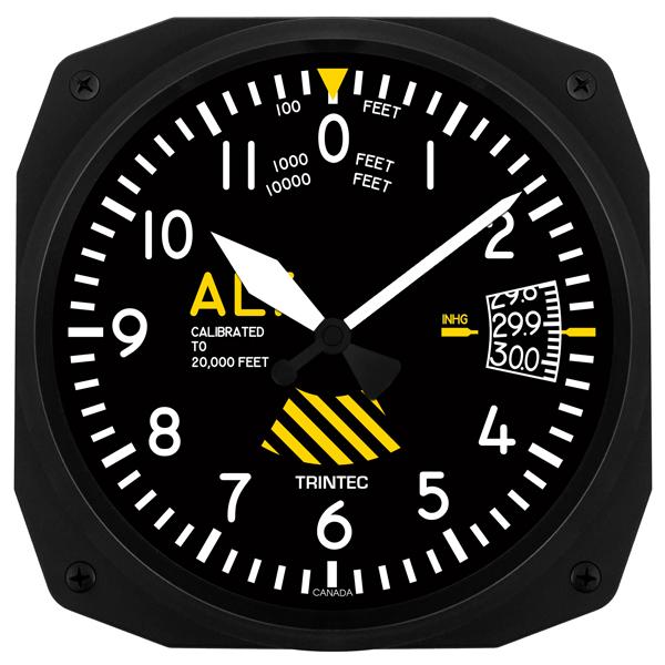 Trintec - 10'' 30th Anniversary Altimeter Instrument Style Clock | 3060-10-SE Cheap The Cheapest