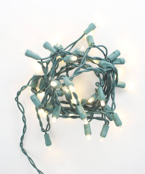 20-light Warm White LED Craft Lights, Green Wire Sale Latest