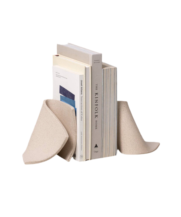 Serra Bookends (1 Pair), Sand Popular Cheap Online