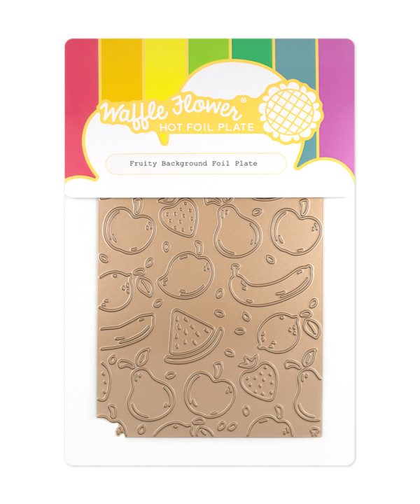 Fruity Background Foil Plate Online Online High Quality