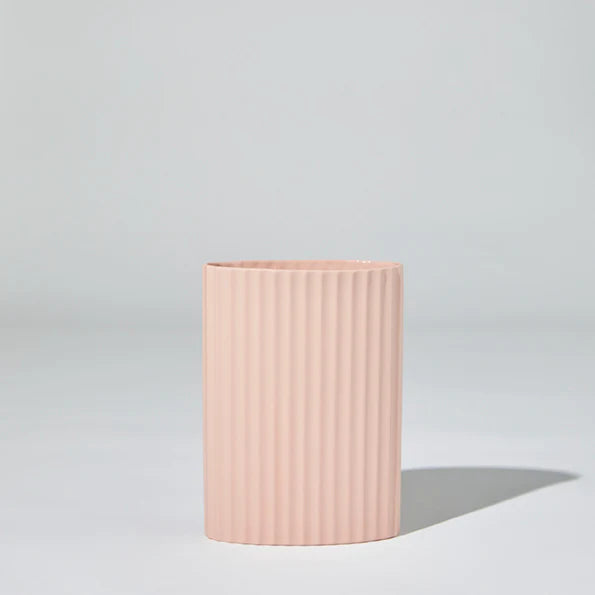 Ripple Oval Vase Medium - Pink Cheap Visit