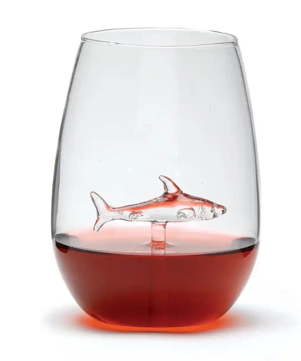 Shark Stemless Wine Glass Newest For Sale