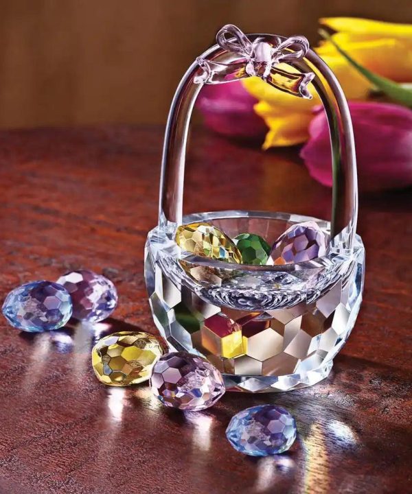 Faceted Crystal Easter Basket Cheap Sale Low Pice