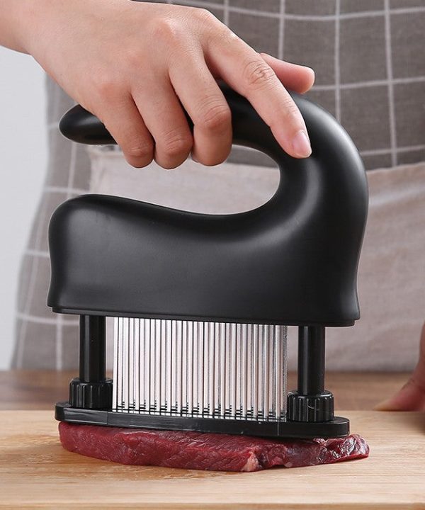 48-pin Stainless Steel Meat Tenderizer, with Cleaning Brush, Comfortable Grip and Easy to Clean Design, for Steak, Chicken, Fish and Pork Sale Comfortable