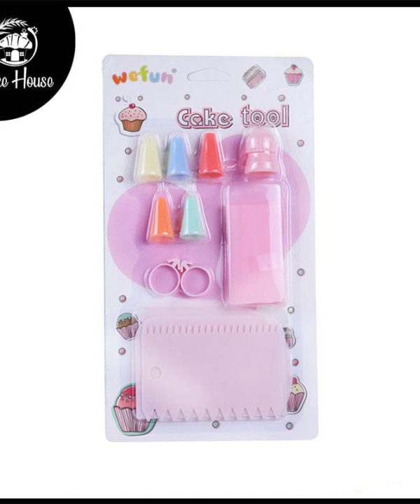 5 Nozzles Set plastic With Coupler, Icing Bag And 3 Cake Scrapers Buy Cheap Outlet Locations