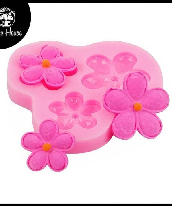 5 Petal Flower Silicone Fondant & Chocolate Mold 3 Cavity Buy Cheap Best Place