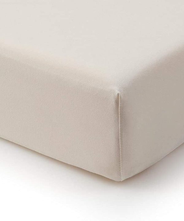 Atlantic Linen Fitted Sheet - Ivory 2025 New For Sale