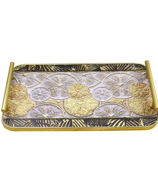 Ramadan Deco Food Tray Rectangle Eid Serving Tray Set of 2 Pcs 31*39/24*33 cm Eastbay Online