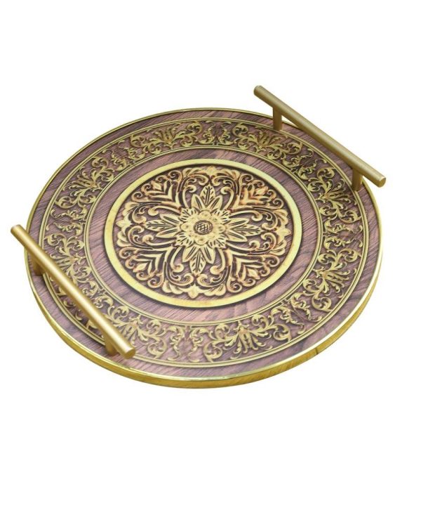 Ramadan Deco Food Tray Rectangle Eid Serving Tray Set of 2 Pcs 31*39/24*33 cm Buy Cheap From China