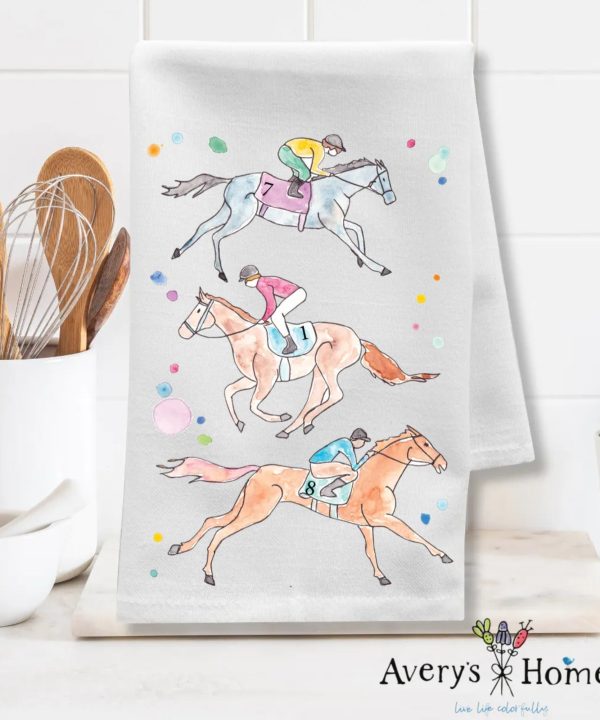 My Old Kentucky Home Derby Customizable Flour Sack Dish Towel Cheap Best Sale
