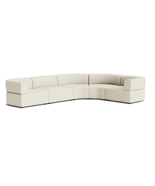 Stretch Angled Corner Sofa - Copenhagen Grey Cost For Sale