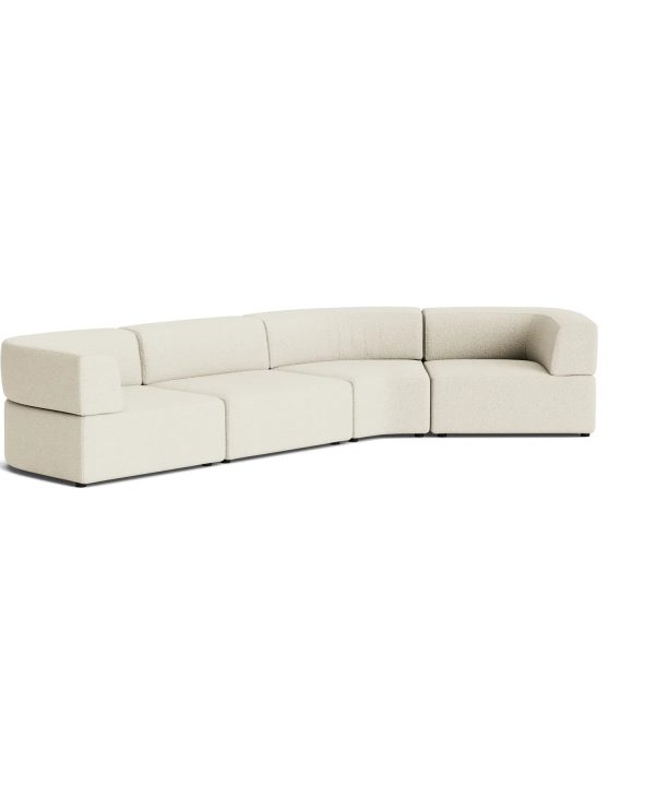 Stretch Closed Angle Sofa - Copenhagen Grey Free Shipping View