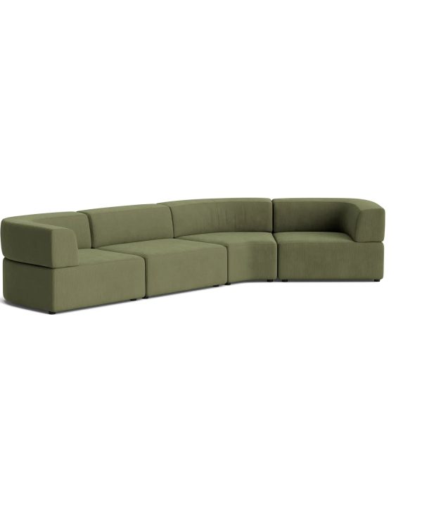 Stretch Closed Angle Sofa - Corduroy Forest Shop Offer Online