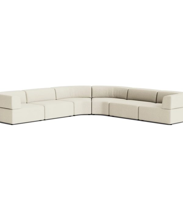Stretch Large Angled Corner Sofa - Copenhagen Grey Footlocker For Sale