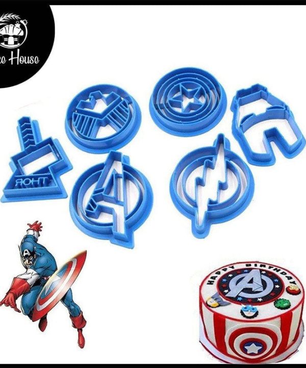 6-Piece Avengers Fondant and Cookie Cutter Set Cheap Pice Free Shipping