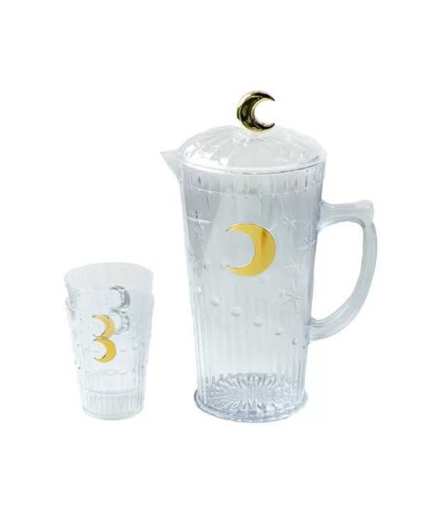 1.9L Clear Moon Plastic Jar Pices Cheap Pice