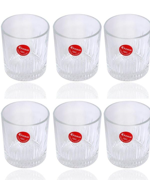 Premium Lead Free Glass Tumblers Set of 6 Pcs 230 ml Cheap Buy Authentic